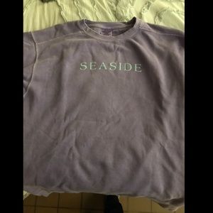 SEASIDE sweatshirt purple and teal